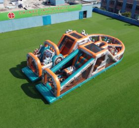 T7-5141 Curso de Obstáculos Inflável com Tema Rusty Rivets