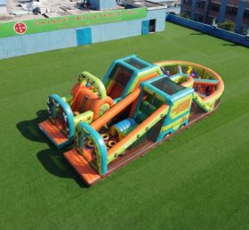 T7-5142 Curso de Obstáculos Inflável com Tema Scooby-Doo