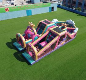 T7-5145 Pista de Obstáculos Inflável com Tema Shimmer & Shine