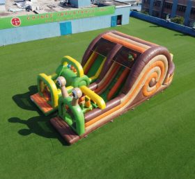 T7-5147 Curso de Obstáculos Inflável com Tema de Caracol