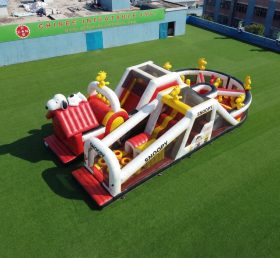 T7-5149 Curso de Obstáculos Inflável com Tema Snoopy