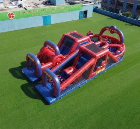 T7-5152 Circuito de Obstáculos Inflável com Tema do Homem-Aranha