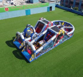 T7-5176 Curso de Obstáculos Inflável com Tema dos Transformers