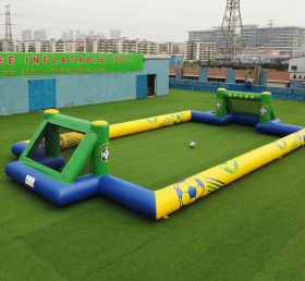 T11-926BR Campo de Futebol Inflável com Tema do Brasil