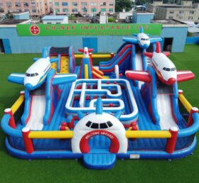GF3-1424 Playground Inflável com Tema de Avião