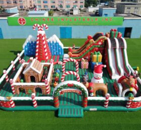 GF3-1442 Parque Infantil Insuflável com Tema de Natal