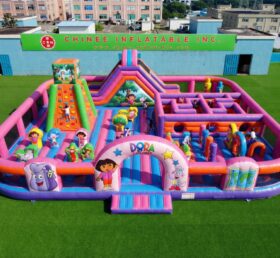 GF3-1451 Parque Infantil Inflável Tema Dora