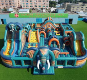 GF3-1454 Playground Inflável com Tema de Elefante