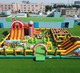 GF3-1456 Playground Inflável com Tema de Fazenda