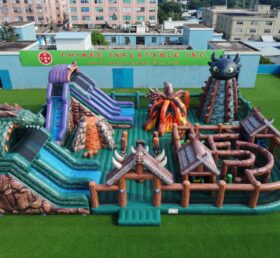 GF3-1469 Playground Inflável com Tema de Como Treinar o Seu Dragão