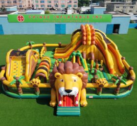 GF3-1471 Playground Inflável com Tema de Leão