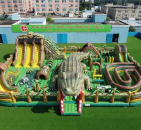 GF3-1538 Parque Inflável com Tema de Crocodilo