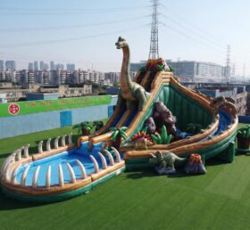 GS2-101 Tema de Dinossauro Escorregador Gigante Inflável para Água