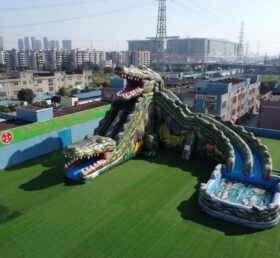 GS2-117 Escorregador Gigante Inflável com Tema de Crocodilo