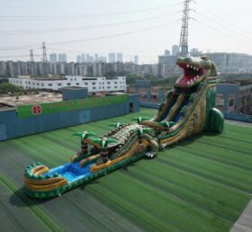 GS2-122 Escorregador Aquático Inflável Gigante com Tema de Crocodilo