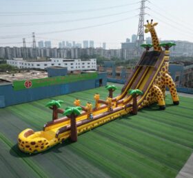 GS2-126 Escorregador de Água Inflável Gigante com Tema de Girafa