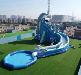 GS2-127 Escorregador Gigante Inflável com Tema de Golfinho