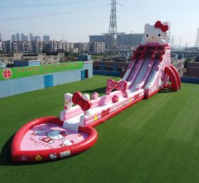 GS2-140 Tema Hello Kitty Escorregador Inflável Gigante de Água