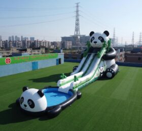 GS2-166 Escorregador Aquático Inflável Gigante com Tema de Panda