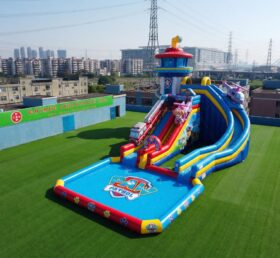 GS2-167 Escorregador Inflável Gigante com Tema Patrulha Canina