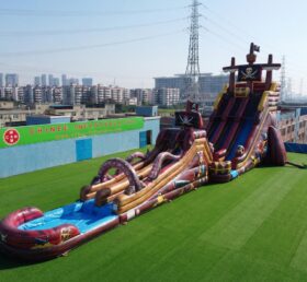GS2-172 Escorrega Aquático Inflável Gigante com Tema de Piratas