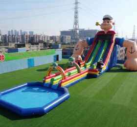 GS2-175 Escorregador Aquático Gigante Inflável com Tema Popeye