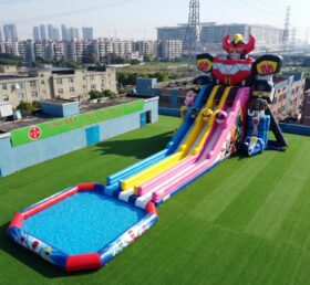 GS2-176 Escorregador Gigante Inflável com Tema Power Rangers para Água