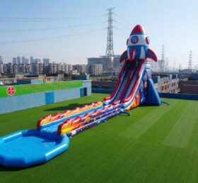 GS2-180 Tema Foguete Escorregador Gigante Inflável de Água