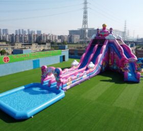 GS2-184 Tema Shimmer & Shine Escorregador Inflável Gigante de Água