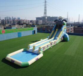 GS2-197 Tema Timmy Time Escorregador Aquático Gigante Inflável