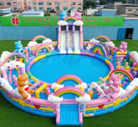 Pool3-860 Parque Aquático Inflável com Tema Ursinhos Carinhosos