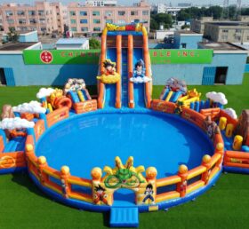 Pool3-868 Parque Aquático Inflável com Tema Dragon Ball