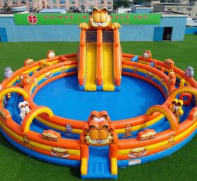 Pool3-874 Parque Aquático Inflável com Temática Garfield