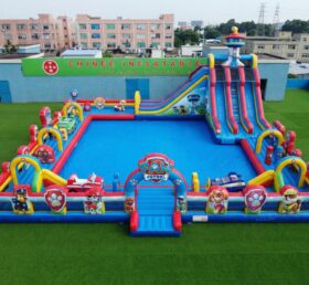Pool3-892 Parque Aquático Inflável Tema Patrulha Canina