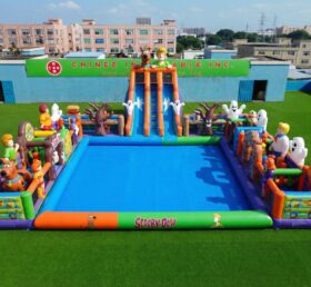 Pool3-902 Parque Aquático Inflável Temático Scooby-Doo