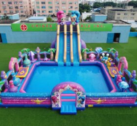 Pool3-904 Parque Aquático Inflável com Tema Shimmer & Shine