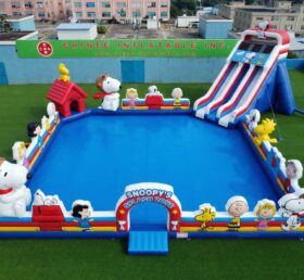 Pool3-906 Parque Aquático Inflável com Tema Snoopy