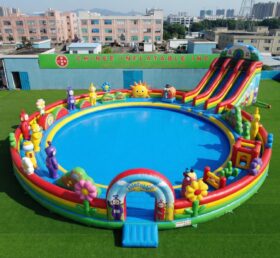 Pool3-913 Parque Aquático Inflável com Tema dos Teletubbies