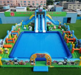 Piscina3-918 Parque Aquático Inflável com Tema Timmy Time