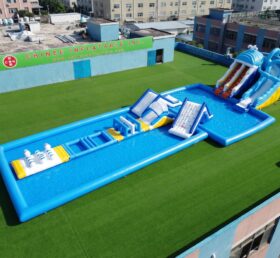 Pool3-923 Parque Aquático Inflável com Tema de Baleia