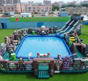 Pool3-926 Parque Aquático Inflável com Tema de Zumbi