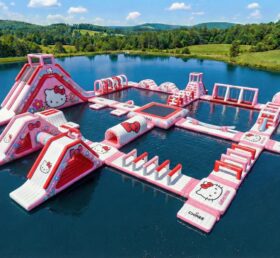 S615 Parque Aquático Inflável com Tema Hello Kitty