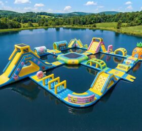 S617 Parque Aquático Inflável com Tema Bob Esponja