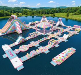 S626 Parque Aquático Inflável com Tema de Doces