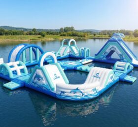 S630 Parque Aquático Inflável com Tema de Golfinhos