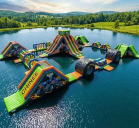 S640 Parque Aquático Inflável com Tema de Caminhões Monstro