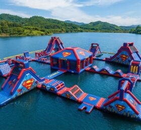 S654 Parque Aquático Inflável com Tema do Superman
