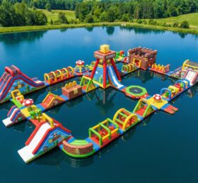 S655 Parque Aquático Inflável com Tema Super Mario