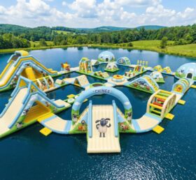 S659 Parque Aquático Inflável com Tema Timmy Time