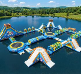 S663 Parque Aquático Inflável com Tema Baby Shark